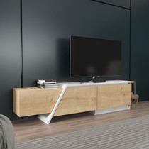 TV stalak Zonas - Safirni hrast, Bijela