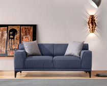 Sofa s 2 sjedala Petra 2 - Plava Sofa s 2 sjedala Petra 2 - Plava