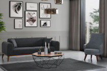 Kauč na razvlačenje s 3 sjedišta Cofi trosjed - antracit