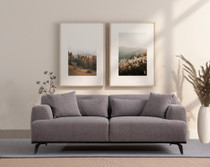 Sofa s 2 sjedala Jaguar 2 - Smeđa, Siva