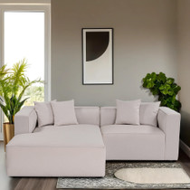 Kutna sofa Mora XL kutni desni (L1-CHLRight) - ecru
