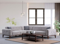 Kutna sofa Athena Corner L2-C-3R - Svijetlosiva Kutna sofa Athena Corner L2-C-3R - Svijetlosiva