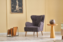 Stolica s krilom Karina Prestij - Antracit