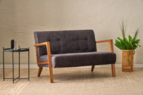 Sofa s 2 sjedala Kemer - Antracit