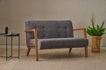 Sofa s 2 sjedala Kemer - Siva