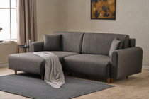 Kutna sofa na razvlačenje Mane Lijevo - Antracit