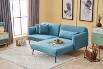 Kutna sofa Revos desno - tirkizna