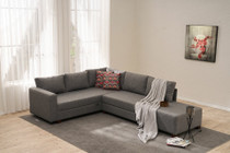 Kutna sofa na razvlačenje Ali Left - Grey