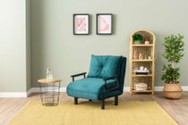 Kauč na razvlačenje s 1 sjedištem Sento Single - Petrolej zelena