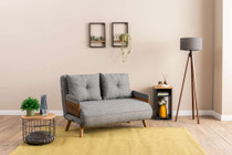 Kauč na razvlačenje s 2 sjedišta Cosmo dvosjed - svijetlo siva