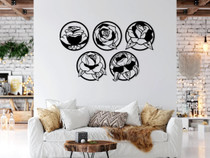 Metalna zidna dekoracija 159