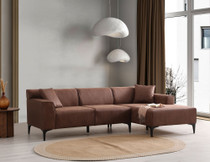 Kutna sofa Novi kutak Petre R - Konjak