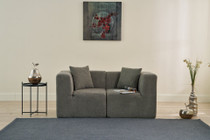 Sofa s 2 sjedala Raks - Siva Sofa s 2 sjedala Raks - Siva