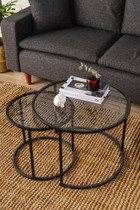 Klub stolić Tokyo 60 - crni, Fume