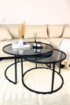 Klub stolić Tokyo 80 - crni, Fume