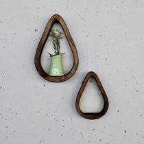 Dekorativna drvena zidna polica Raf292