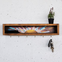 Dekorativna drvena zidna polica Raf293