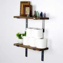 Dekorativna drvena zidna polica Lam005