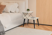 Križ za noćni ormarić - crni, travertin