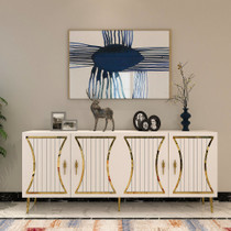 Konzolni Tean - Bijela, Zlatna