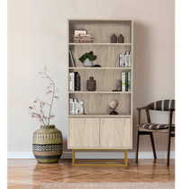 Polica za knjige Laxus Rea - Traverten