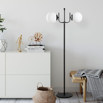 Podna lampa Rogovlje 13765 - Crno