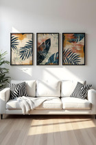 Dekorativna uokvirena MDF slika (3 komada) Huhu468S - 20 x 30