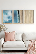 Dekorativna uokvirena MDF slika (3 komada) Huhu470 - 20 x 30