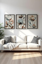 Dekorativna uokvirena MDF slika (3 komada) Huhu478S - 50 x 35