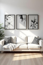 Dekorativna uokvirena MDF slika (3 komada) Huhu479S - 50 x 35