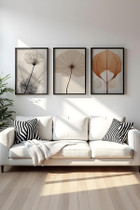 Dekorativna uokvirena MDF slika (3 komada) Huhu481S - 50 x 35