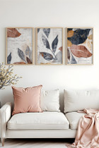 Dekorativna uokvirena MDF slika (3 komada) Huhu467 - 50 x 70