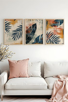 Dekorativna uokvirena MDF slika (3 komada) Huhu468 - 50 x 70