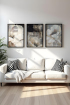 Dekorativna uokvirena MDF slika (3 komada) Huhu480S - 50 x 70