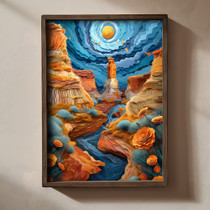 Dekorativna uokvirena MDF slika TUN009-XL