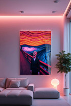 Dekorativno slikanje kaljenog stakla Hhlneon0021 - 30 x 40