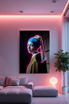 Dekorativno slikanje kaljenog stakla Hhlneon0019 - 50 x 70