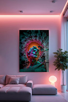 Dekorativno slikanje kaljenog stakla Hhlneon0010 - 70 x 100