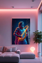 Dekorativno slikanje kaljenog stakla Hhlneon0027 - 70 x 100