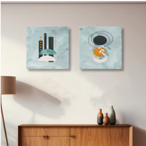 Dekorativna slika na platnu (2 komada) ASR_CNVS25 - 19 - 50 x 50