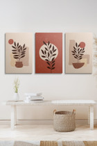 Dekorativna slika na platnu (3 komada) Ersycnvs18 - 40 x 60