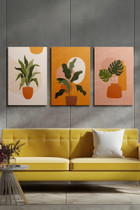 Dekorativna slika na platnu (3 komada) Ersycnvs17 - 50 x 70