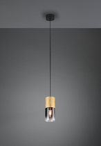 ROBIN VISILICA MAT MESING CRNO MAT,1XE27.