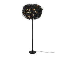 LEAVY PODNA LAMPA BLACK MAT-GOLD