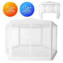 Vrtni paviljon šator 2x2x2 m s mrežom protiv komaraca bijeli MultiGarden