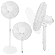 Samostojeći podni ventilator 45W – 3 načina rada, 5 lopatica, bijeli