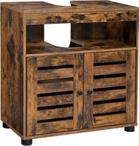 Kupaonski ormarić ispod umivaonika – polica s podesivom policom, rustikalno smeđa