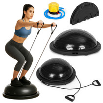 Platforma za ravnotežu s ekspanderima, poluloptasti trenažer za ravnotežu + pumpa ModernHome