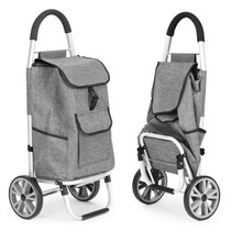 Kolica za kupovinu s torbom 33 litre, velikim kotačima, dodatnim džepovima, ModernHome