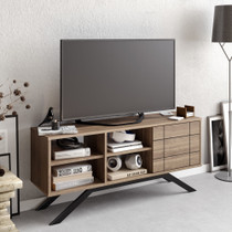TV stalak Sjever - crna, orah